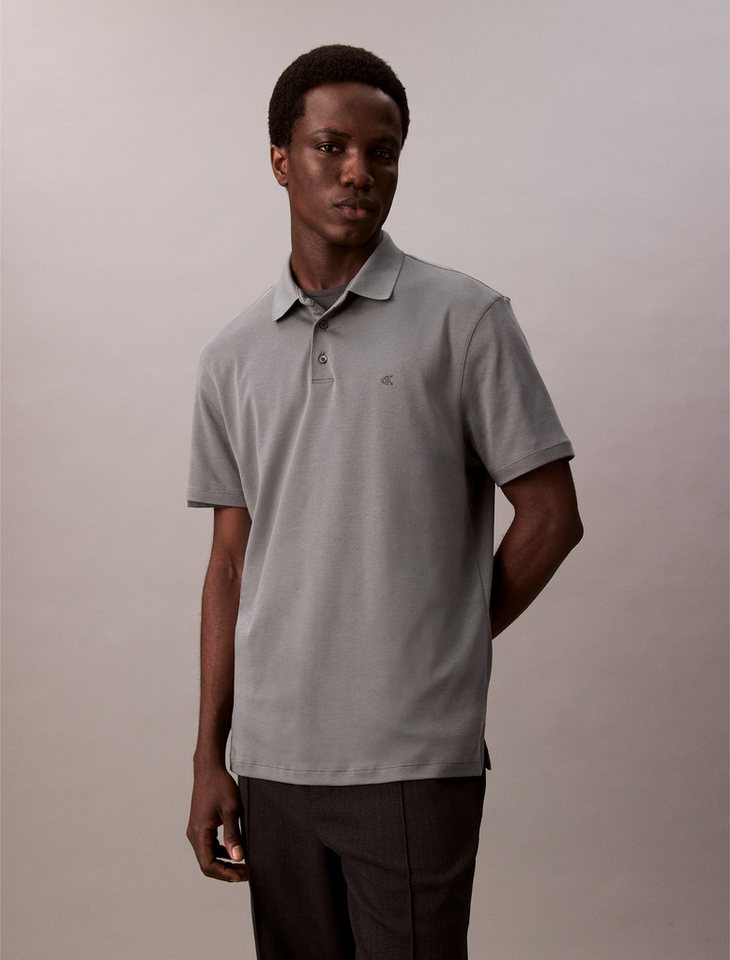 Calvin Klein Poloshirt SS SUPIMA CHEST EMB POLO Mit Rundhalsausschnitt von Calvin Klein
