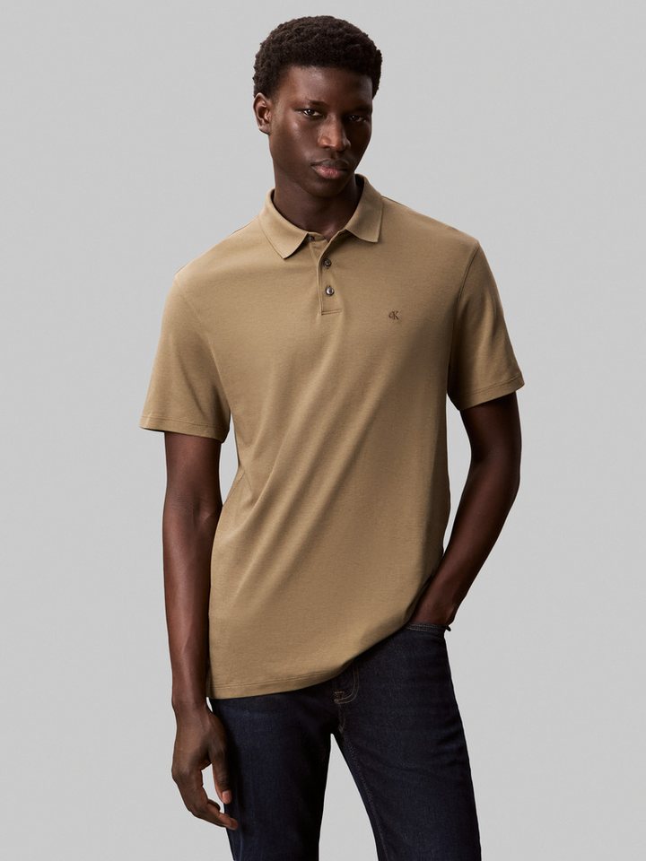 Calvin Klein Poloshirt SS SUPIMA CHEST EMB POLO Mit Rundhalsausschnitt von Calvin Klein