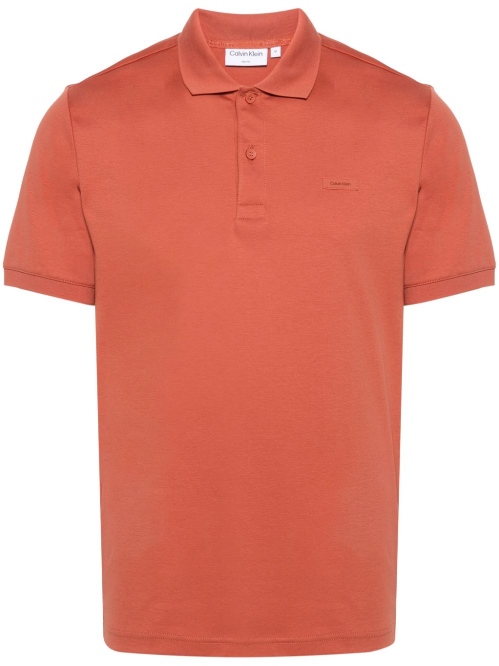 Calvin Klein Poloshirt mit Logo-Patch - Orange von Calvin Klein