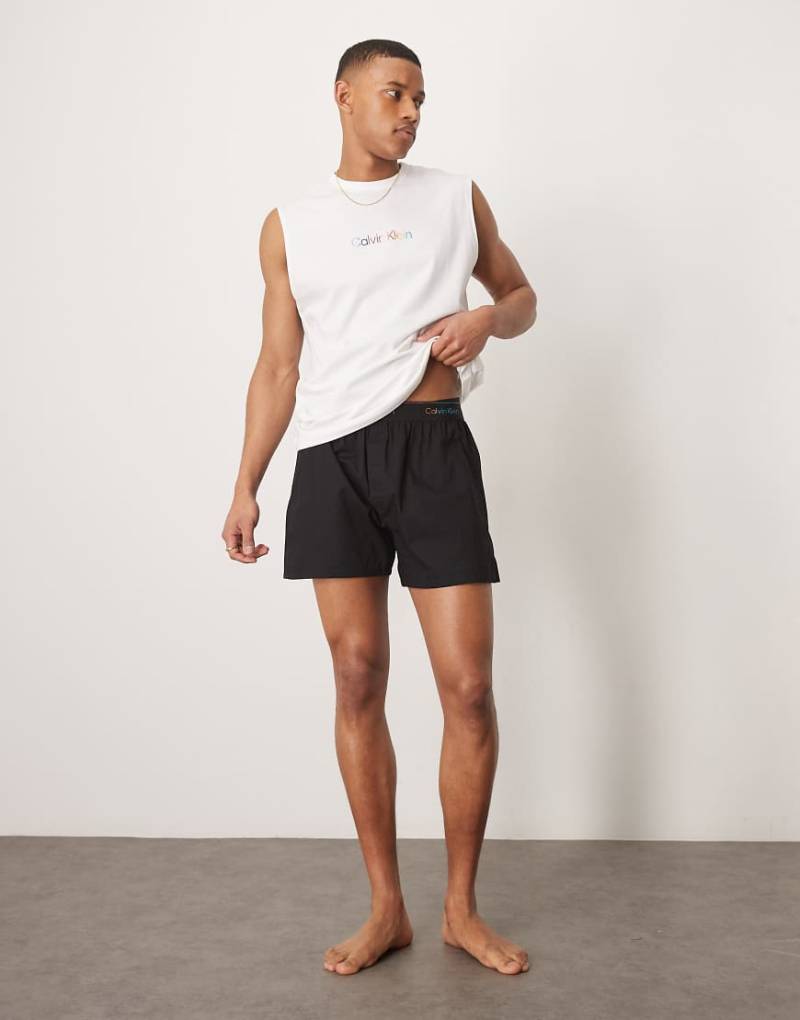 Calvin Klein - Pride - Boxershorts aus Webstoff in Schwarz von Calvin Klein