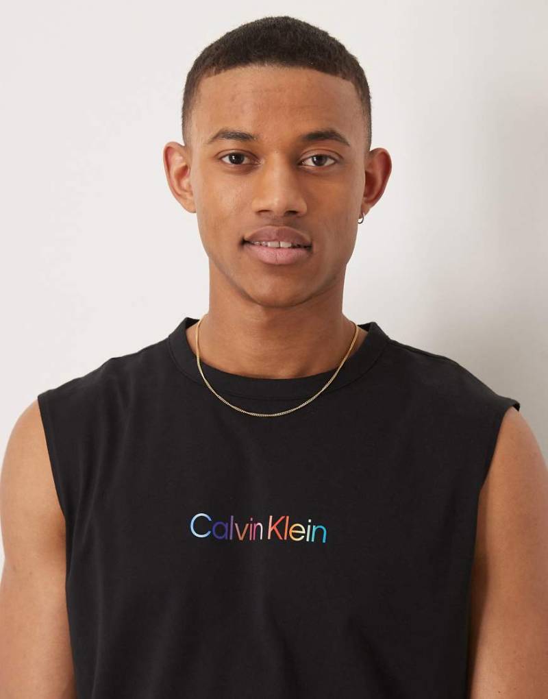 Calvin Klein - Pride - Muskelshirt in Schwarz von Calvin Klein
