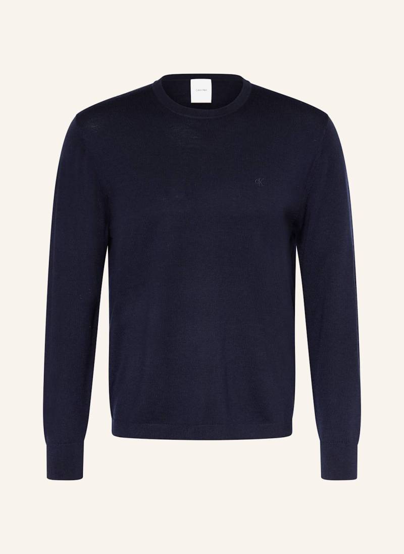 Calvin Klein Pullover Aus Merinowolle blau von Calvin Klein