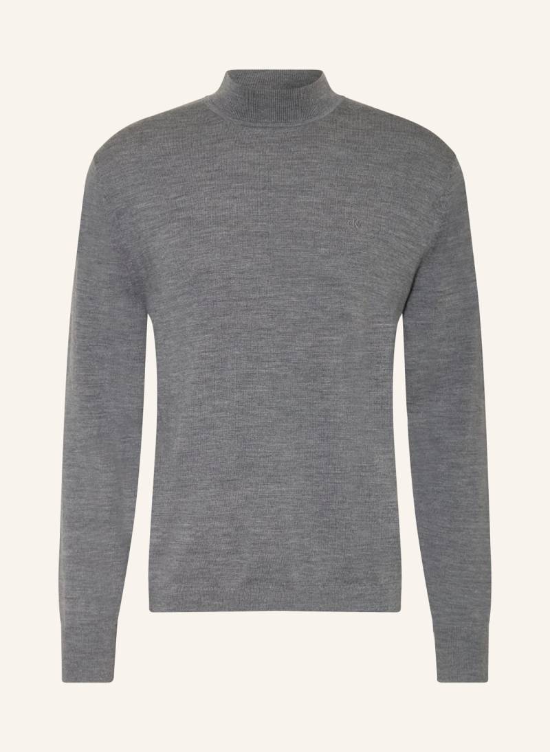 Calvin Klein Pullover Aus Merinowolle grau von Calvin Klein