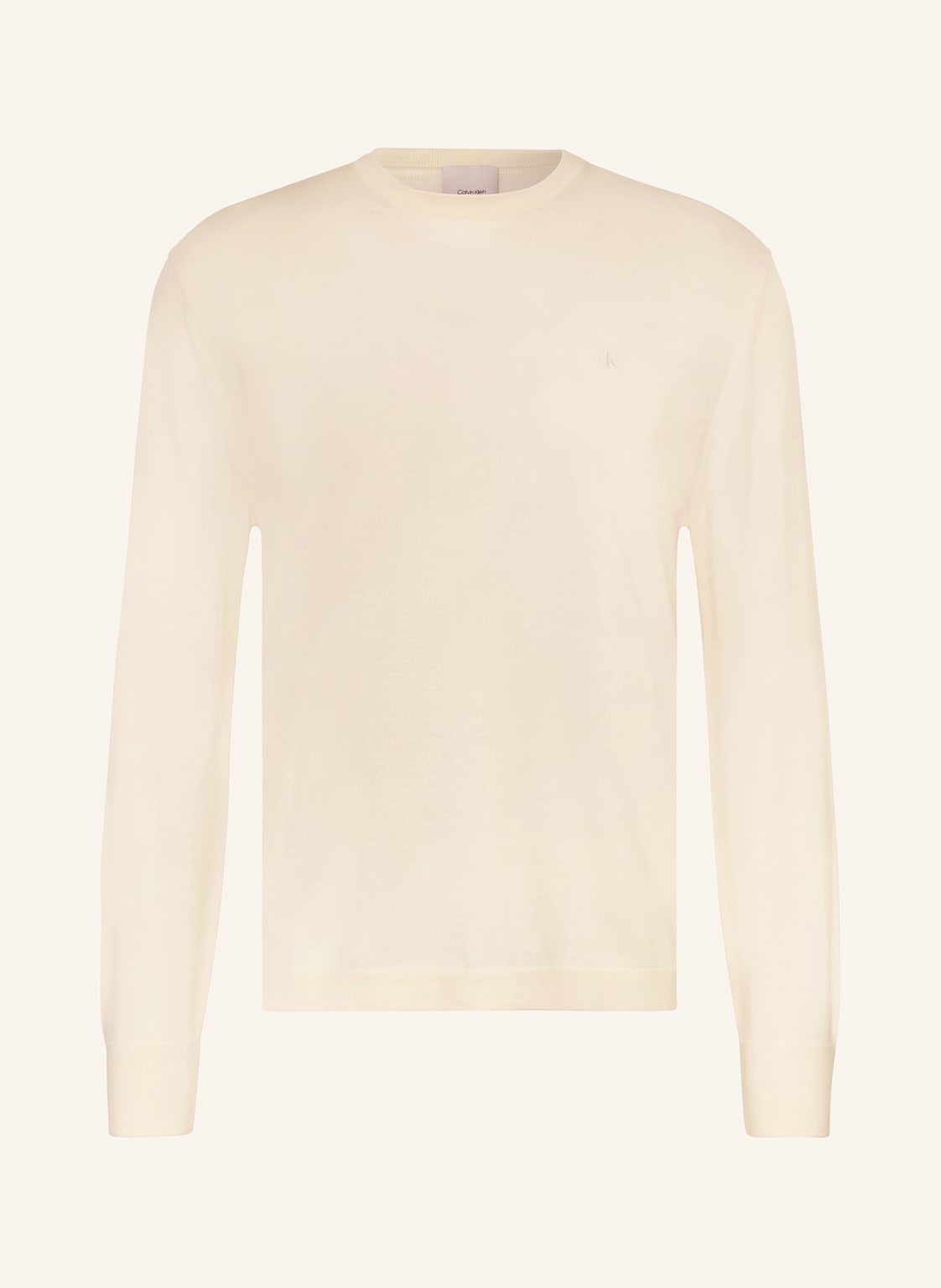 Calvin Klein Pullover Aus Merinowolle weiss von Calvin Klein