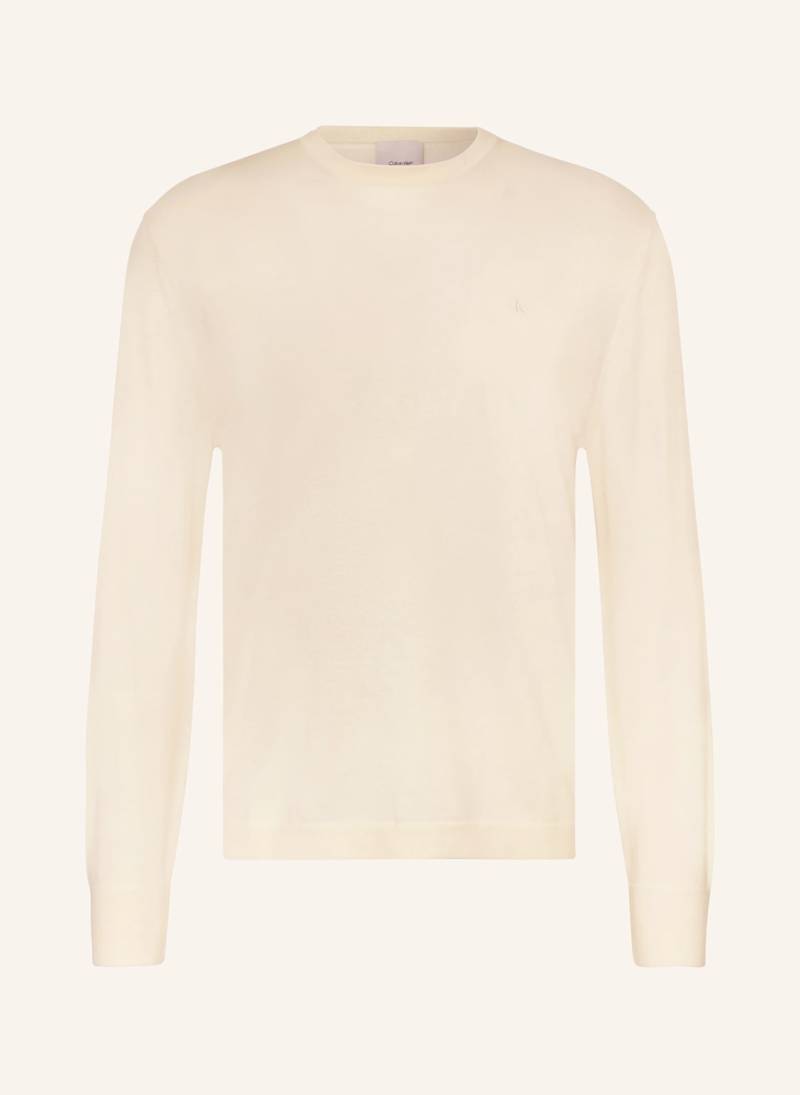 Calvin Klein Pullover Aus Merinowolle weiss von Calvin Klein