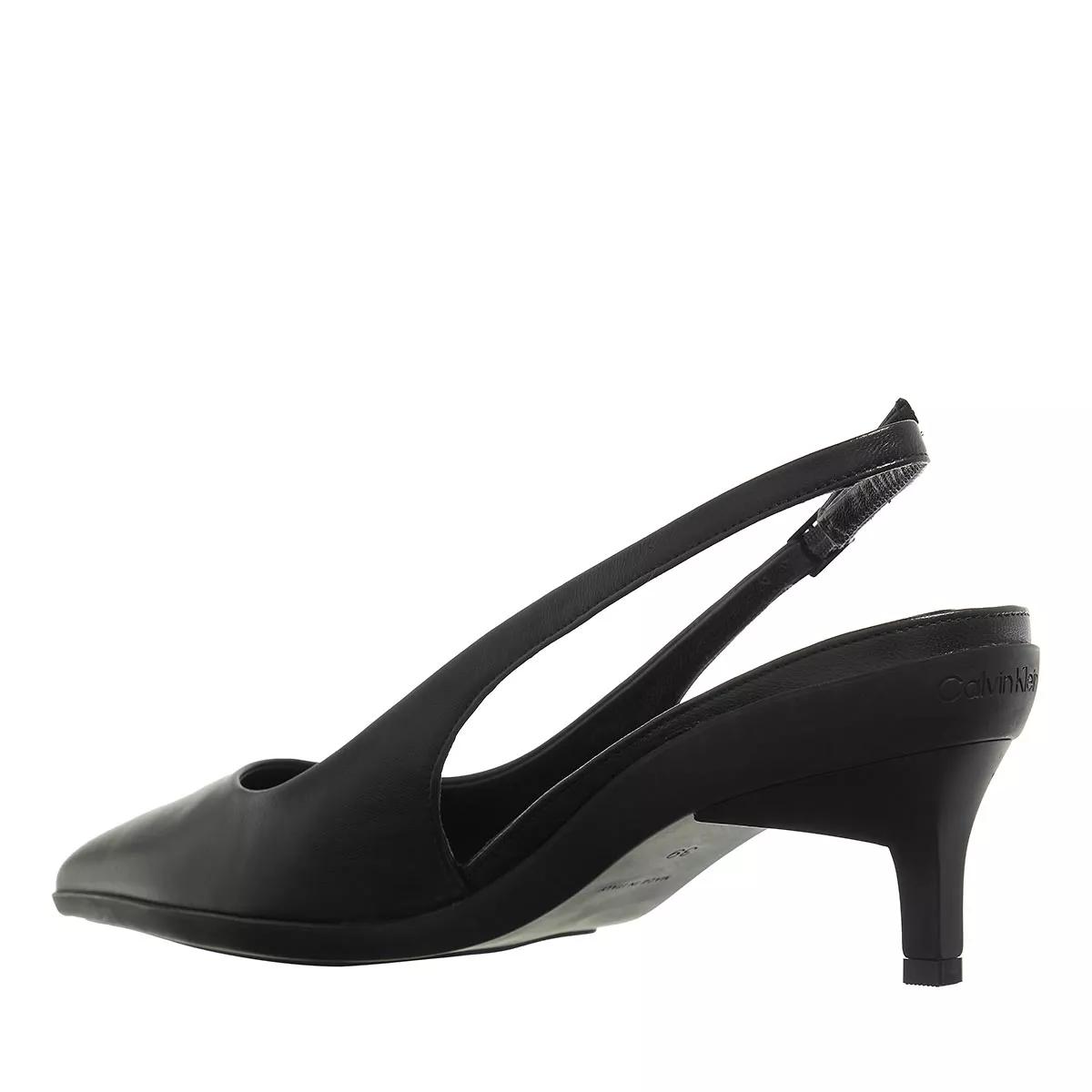 Calvin Klein Pumps & High Heels - Heel Slingback Pump 50 Lth - Gr. 36 (EU) - in Schwarz - für Damen von Calvin Klein