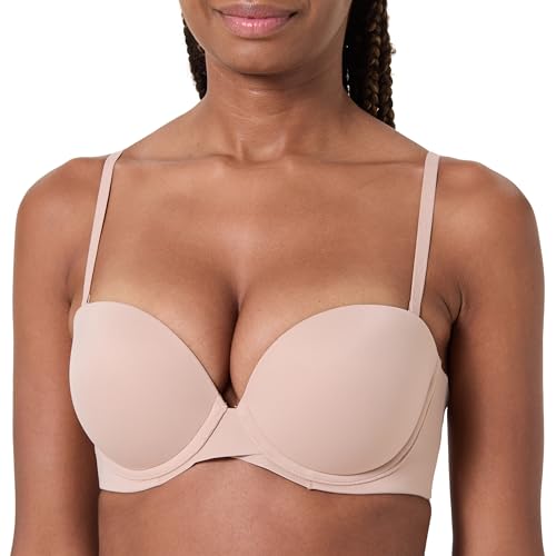 Calvin Klein Push UP Strapless Strapless Women's, Beige (Cedar), 34E von Calvin Klein