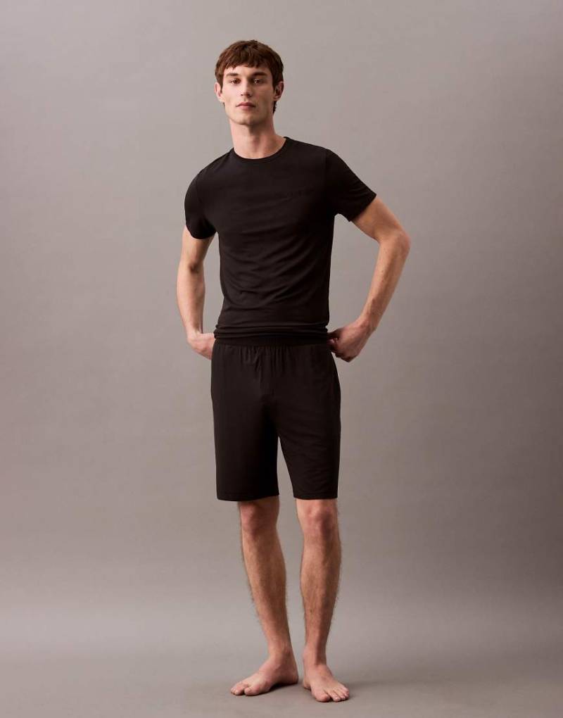 Calvin Klein - Pyjama-Shorts aus Jersey in Schwarz von Calvin Klein