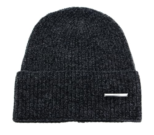 Calvin Klein Pyramid Plaque Beanie CK Black von Calvin Klein