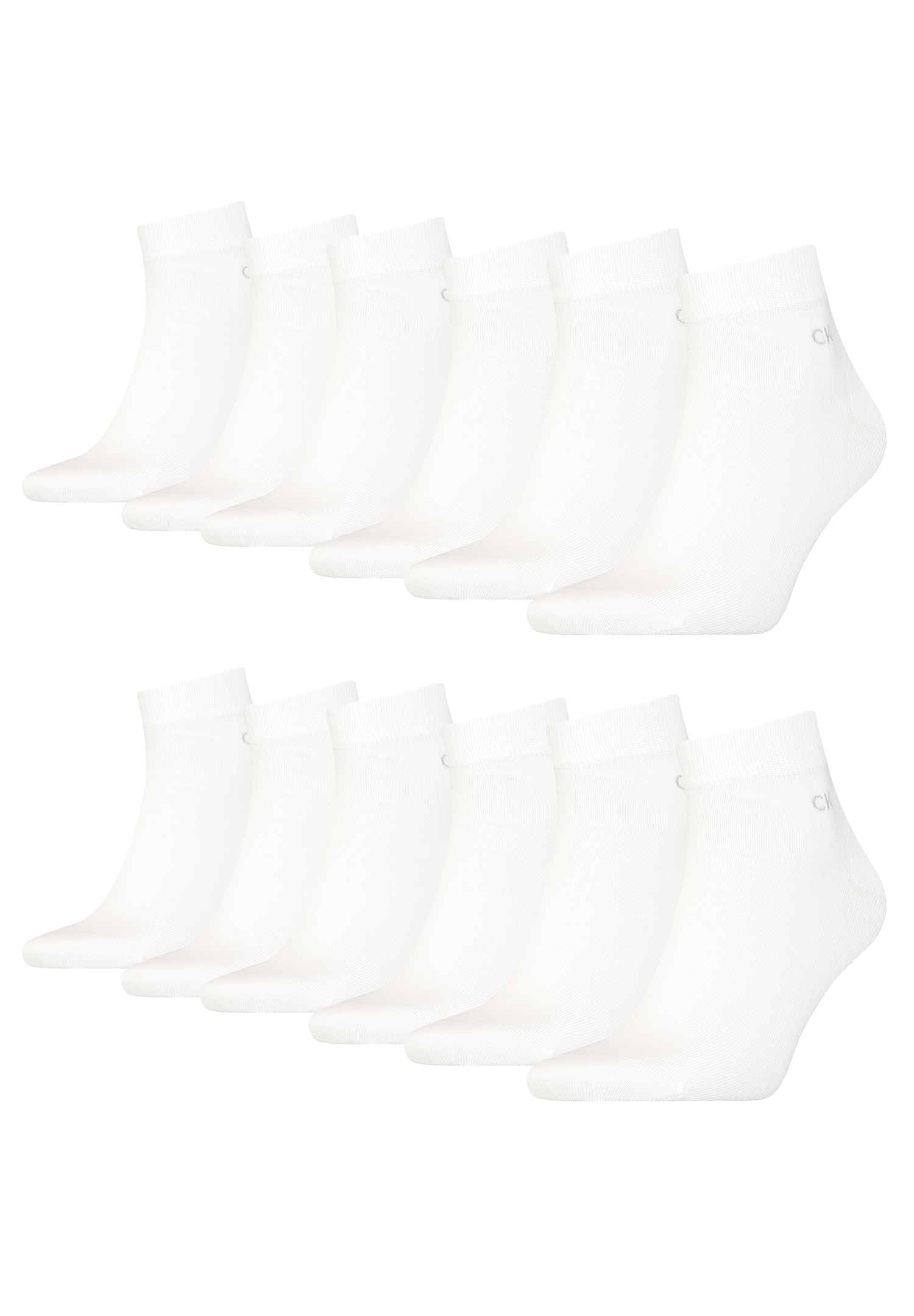 Calvin Klein Quarter Sneaker Socken Herren Kurzsocke 12 Paar von Calvin Klein