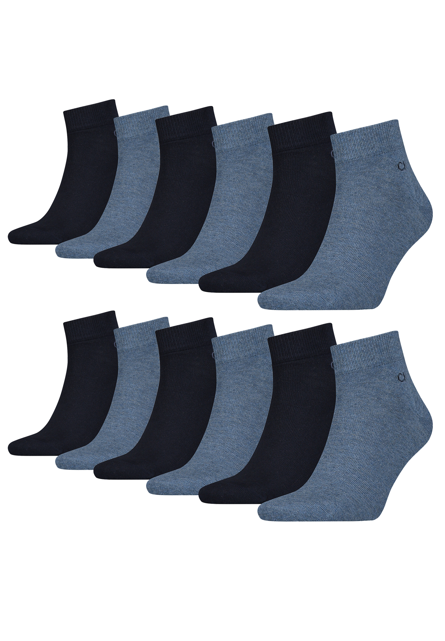 Calvin Klein Quarter Sneaker Socken Herren Kurzsocke 12 Paar von Calvin Klein