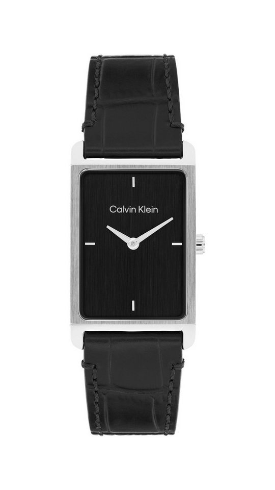 Calvin Klein Quarzuhr Dapper 25200528, Armbanduhr, Damenuhr, Herrenuhr, Lederarmband, analog von Calvin Klein