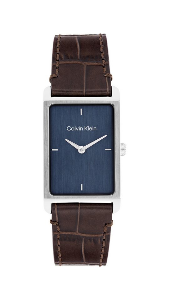 Calvin Klein Quarzuhr Dapper 25200529, Armbanduhr, Damenuhr, Herrenuhr, Lederarmband, analog von Calvin Klein