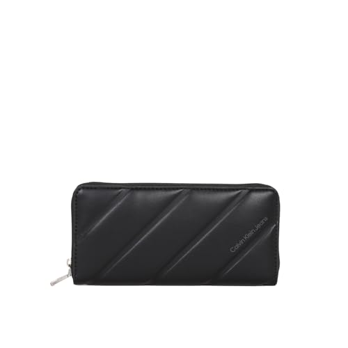 Calvin Klein Quilted Zip Around Geldbörse schwarz One Size von Calvin Klein