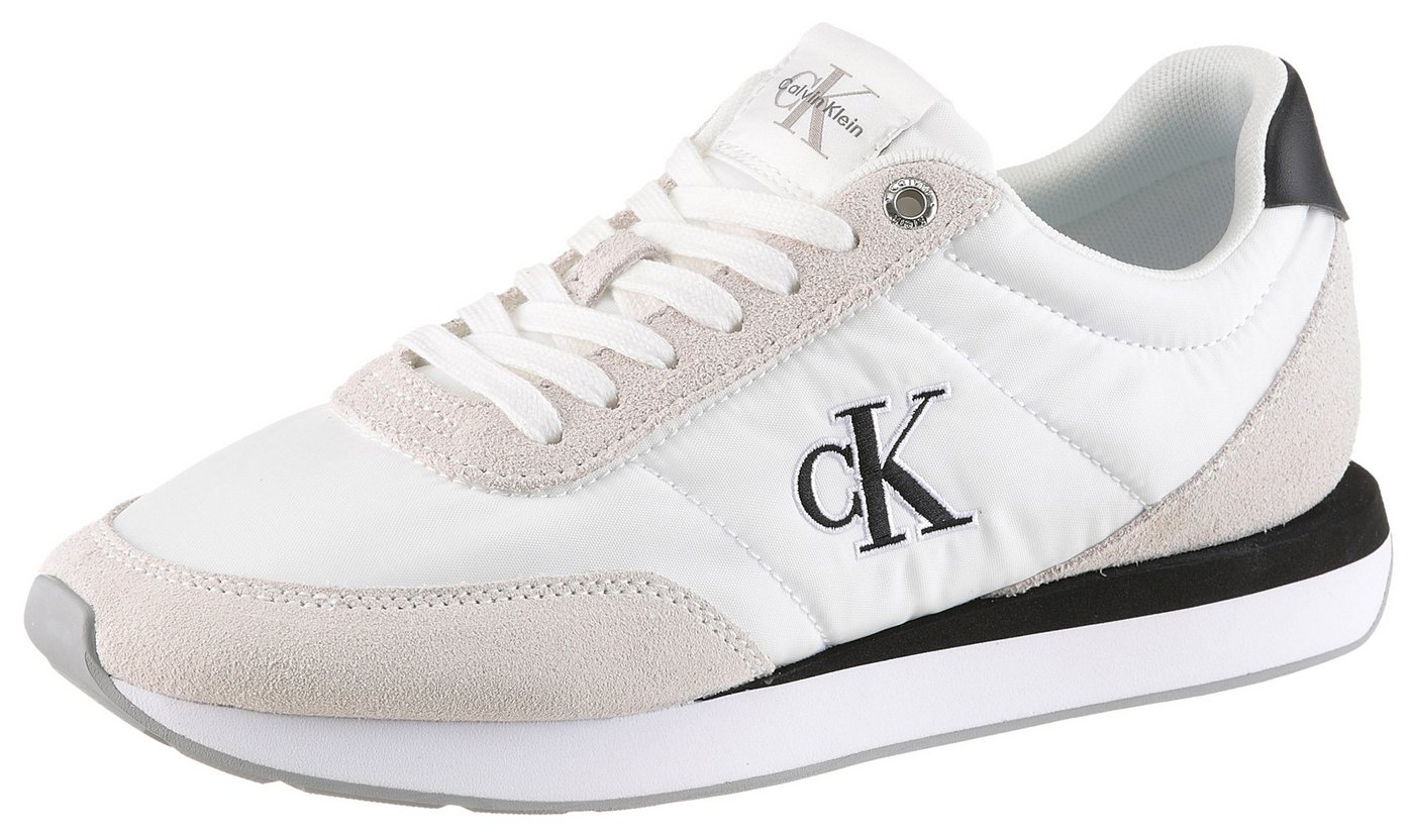 Calvin Klein RETRO RUNNER ESS MIX MAT Keilsneaker Schnürschuh, Halbschuh, Freizeitschuh mit leichter Laufsohle von Calvin Klein