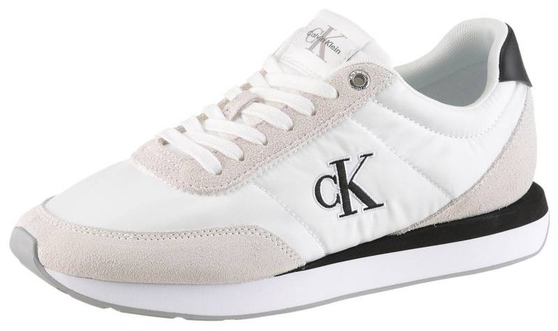 Calvin Klein RETRO RUNNER ESS MIX MAT Keilsneaker Schnürschuh, Halbschuh, Freizeitschuh mit leichter Laufsohle von Calvin Klein