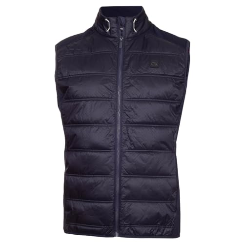 Calvin Klein Mens Rangewood Full Zip Stretch Golf Gilet - Abendblau - L von Calvin Klein