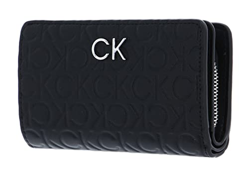 Calvin Klein Re-Lock Bifold Wallet Embossed Mono CK Black von Calvin Klein