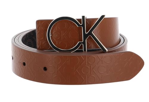 Calvin Klein Gürtel Re-Lock CK Rev Belt 30MM W110 Cognac/Brown Mono braun dunkelbraun wendbar von Calvin Klein