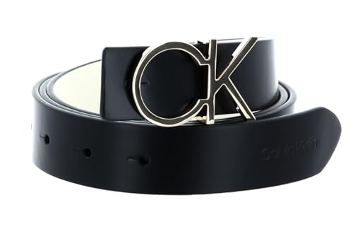 Calvin Klein Re-Lock CK Rev Belt 30MM W120 Black/Ecru von Calvin Klein
