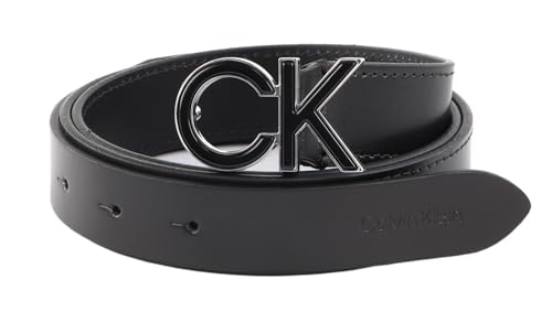 Calvin Klein Re-Lock Inlay Logo Belt 30MM W100 CK Black von Calvin Klein