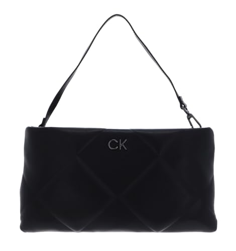Calvin Klein Re-Lock Quilt Cony Clutch CK Black von Calvin Klein