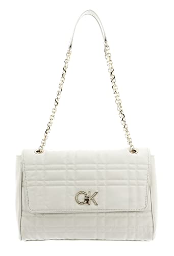 Calvin Klein Re-Lock Quilt Shoulder Bag L Ecru von Calvin Klein