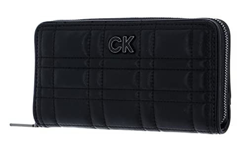 Calvin Klein Re-Lock Quilt Zip Around Wallet L CK Black von Calvin Klein