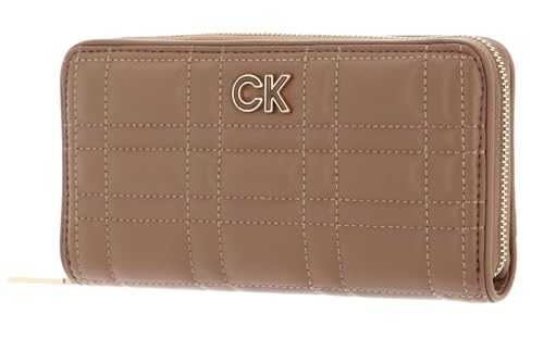 Calvin Klein Re-Lock Quilt Zip Around Wallet L Safari Canvas von Calvin Klein