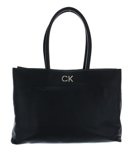 Calvin Klein Re-Lock Shopper with Laptop Pouch CK Black von Calvin Klein