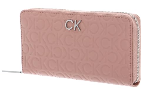 Calvin Klein Re-Lock Zip Around Wallet EMB Mono L Cafe Au Lait von Calvin Klein