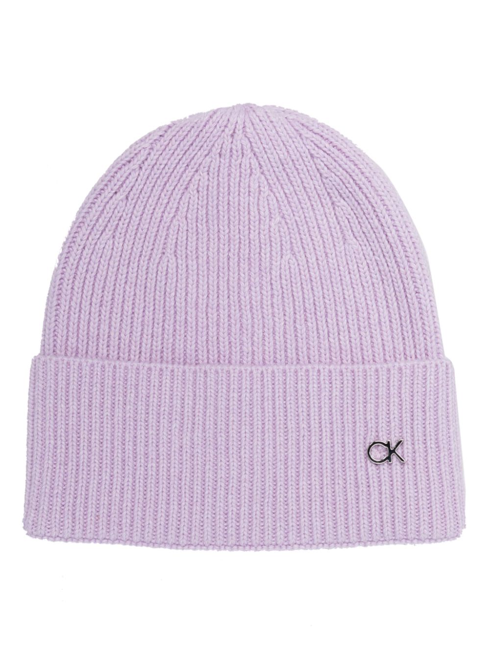 Calvin Klein Gerippte Re-lo Beanie - Violett von Calvin Klein