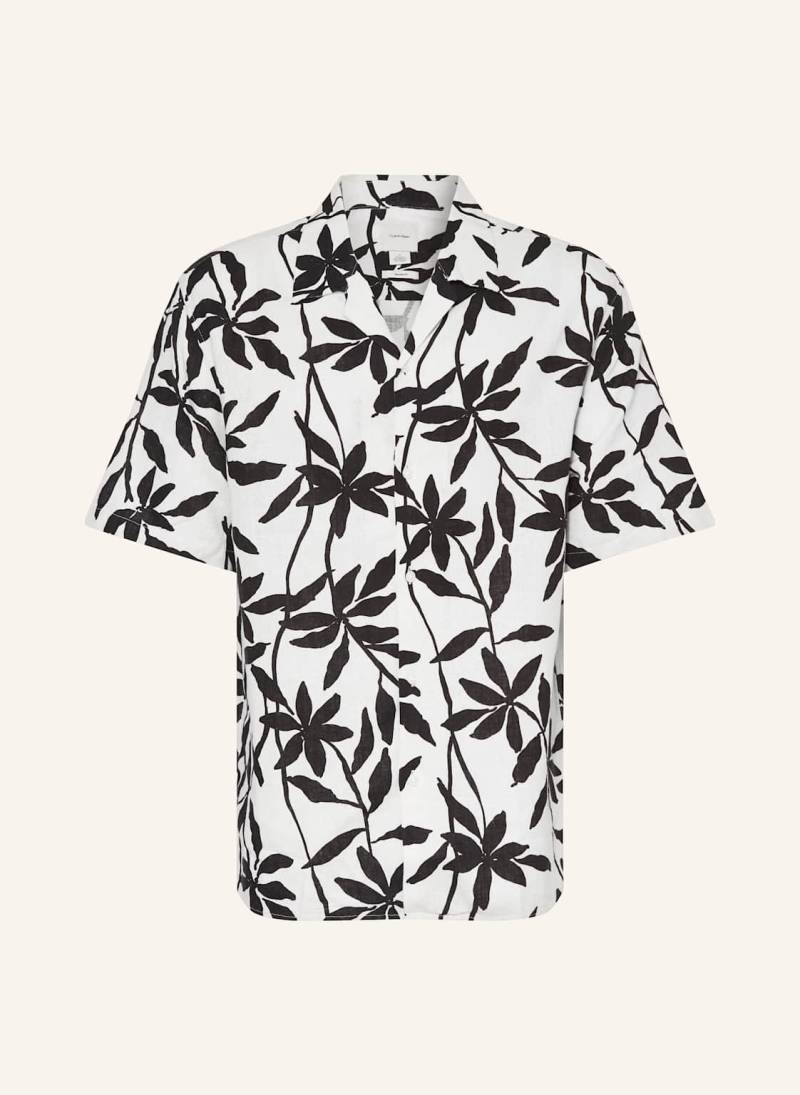 Calvin Klein Resorthemd Relaxed Fit Mit Leinen schwarz von Calvin Klein