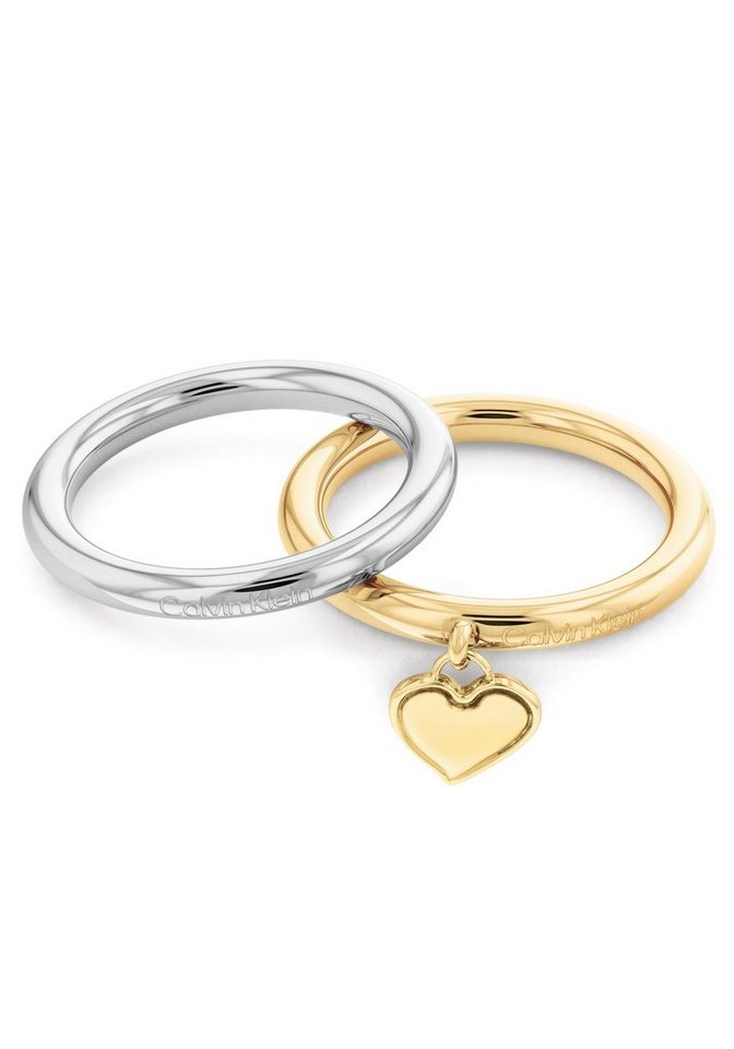 Calvin Klein Ring-Set Multipack Schmuck Edelstahl Fingerringe Ringset Damenringe (Set, 2-tlg) von Calvin Klein