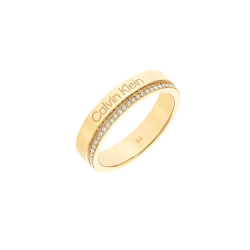 Calvin Klein Ring für Damen Kollektion MINIMAL LINEAR mit Kristallen - 35000201B von Calvin Klein