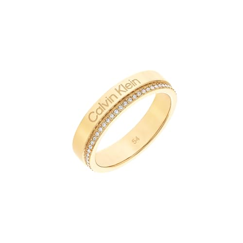 Calvin Klein Ring für Damen Kollektion MINIMAL LINEAR mit Kristallen - 35000201D von Calvin Klein