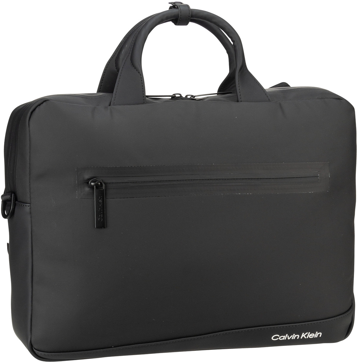 Calvin Klein Rubberized Conv Laptop Bag PSP24  in Schwarz (10.2 Liter), Aktentasche von Calvin Klein