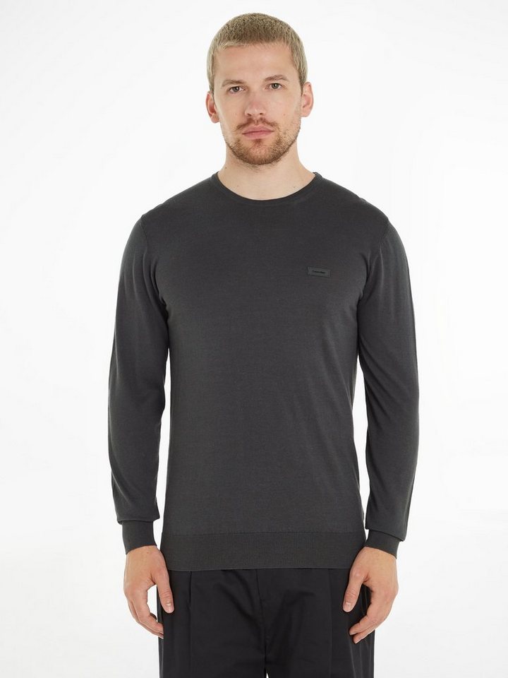 Calvin Klein Rundhalspullover COTTON SILK CN SWEATER von Calvin Klein