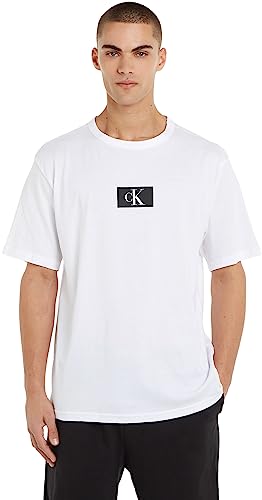 Calvin Klein Herren S/S Crew Neck 000NM2399E Kurzarm Rundhals T-Shirts, Weiß (White), M von Calvin Klein