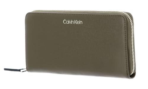 Calvin Klein Saffiano Zip Around Wallet Winter Moss von Calvin Klein