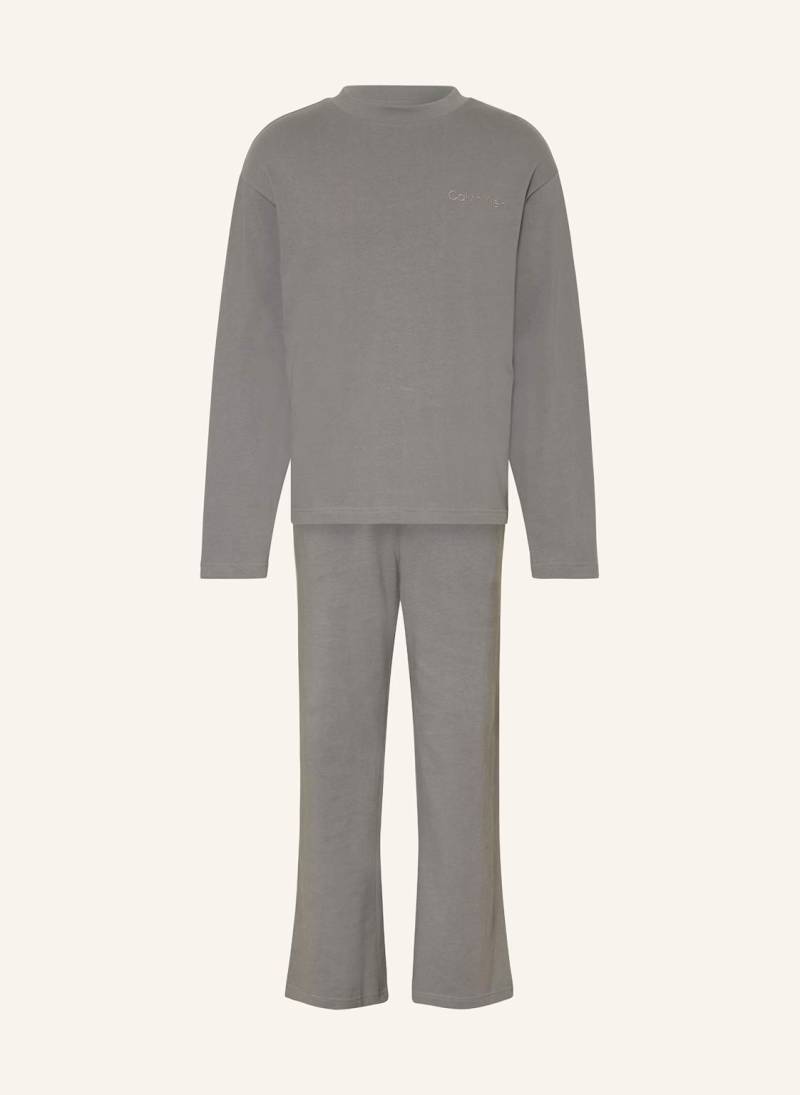 Calvin Klein Schlafanzug grau von Calvin Klein