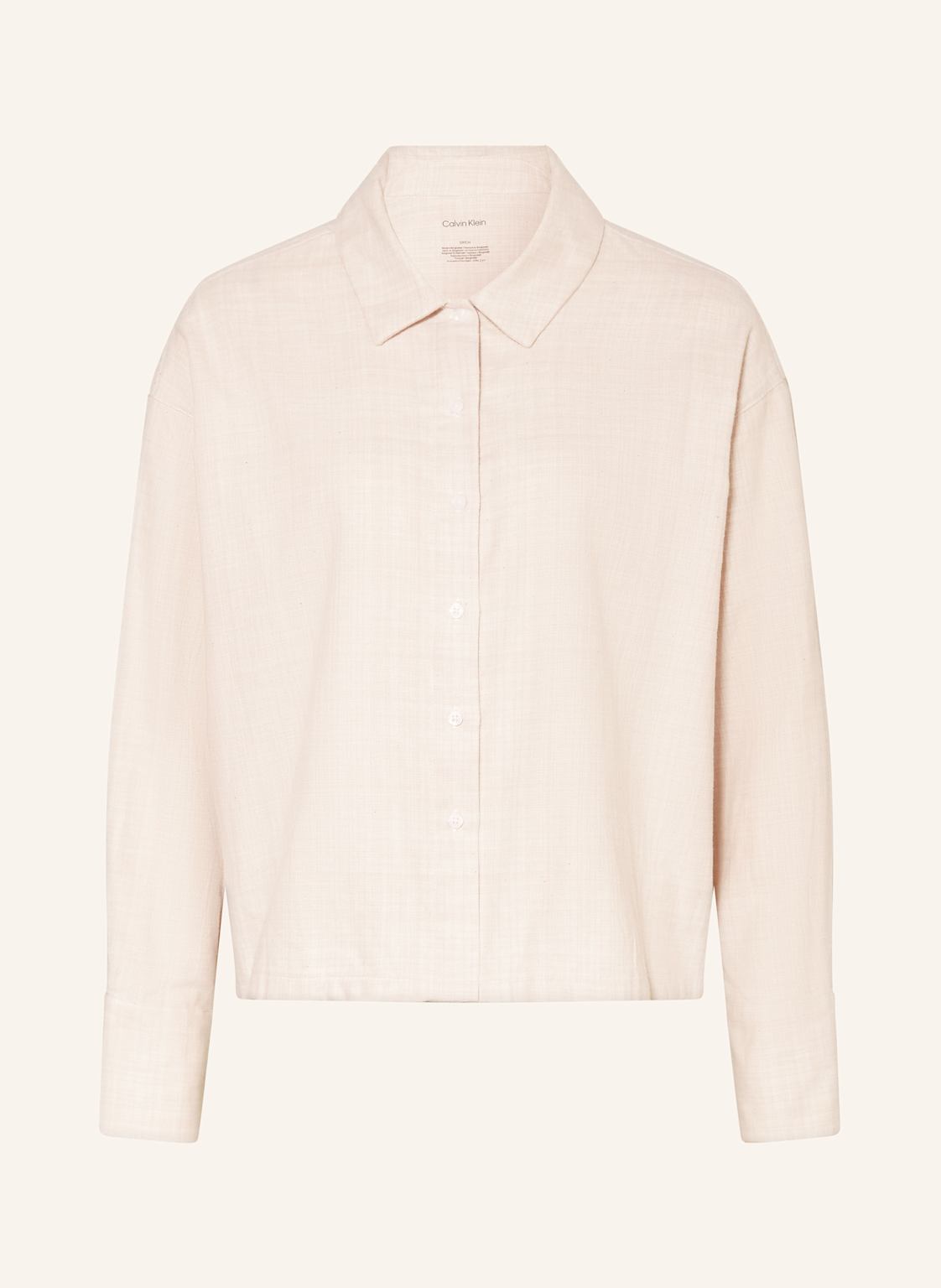 Calvin Klein Schlafshirt Flannel Sleep Aus Flanell beige von Calvin Klein