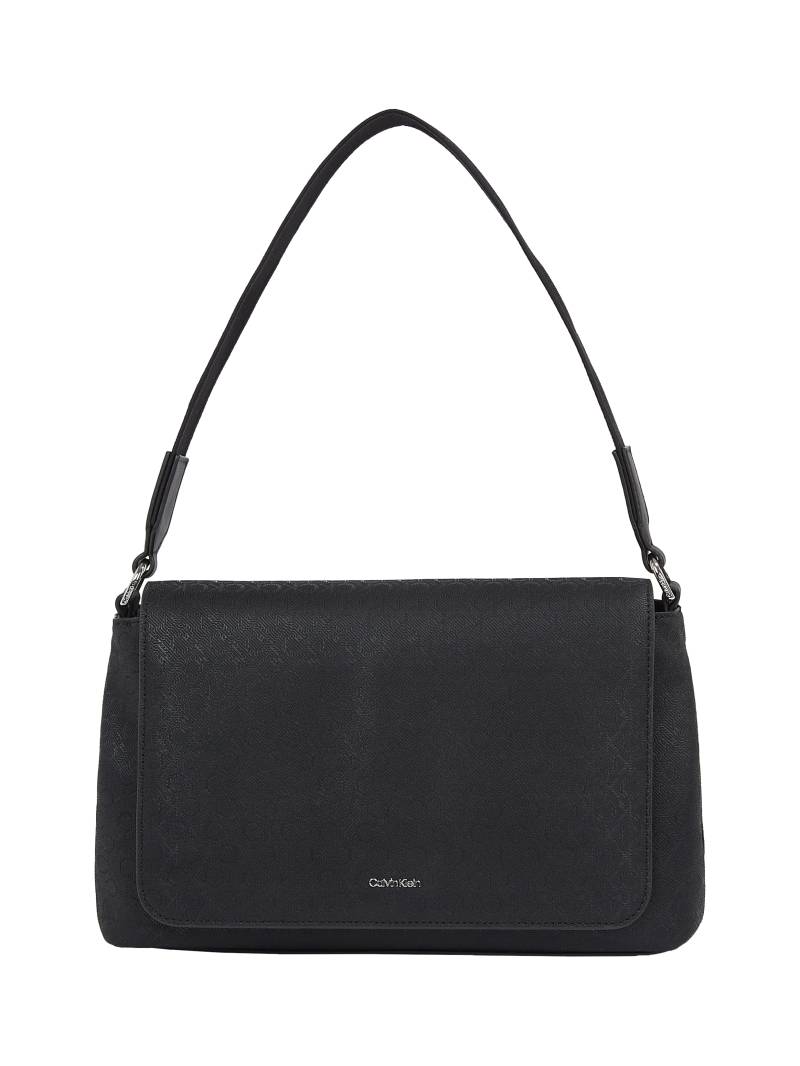Calvin Klein Schultertasche "CK MUST SATCHEL MONO", Damen Umhängetasche, Satchel, Handtasche mit Überschlag von Calvin Klein