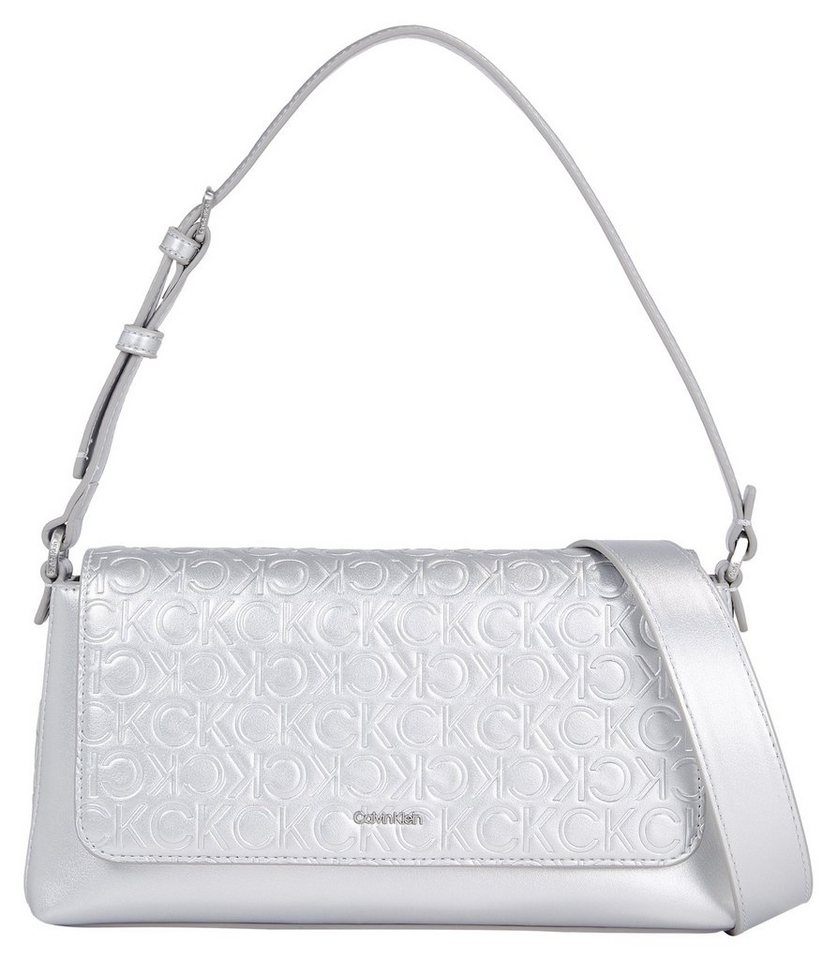 Calvin Klein Schultertasche CK MUST SHOULDER BAG_EMB, mit markentypischer All-Over-Logoprägung von Calvin Klein