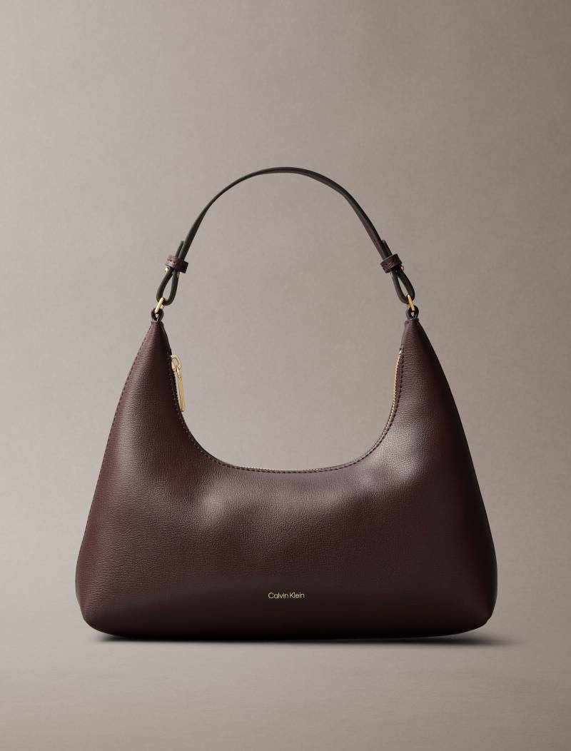 Calvin Klein Schultertasche "FOIL LOGO SHOULDER BAG", Henkeltasche, Damen Handtasche, Hobo bag mit Logoschriftzug von Calvin Klein