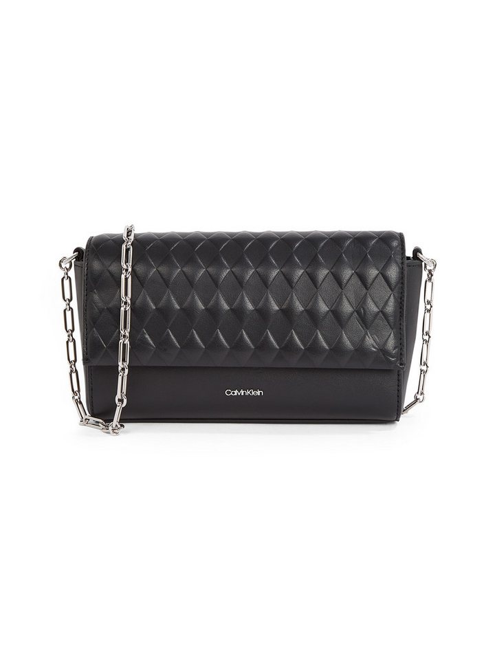Calvin Klein Schultertasche MINI QUILT CHAIN MINI CROSSBODY, Abendtasche, Clutch, Damen-Umhängetasche mit Ketten-Schulterriemchen von Calvin Klein