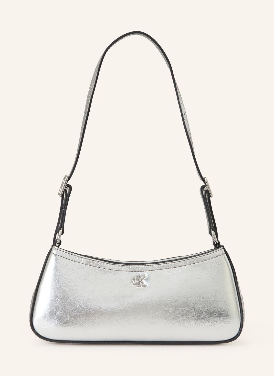 Calvin Klein Schultertasche Small silber von Calvin Klein