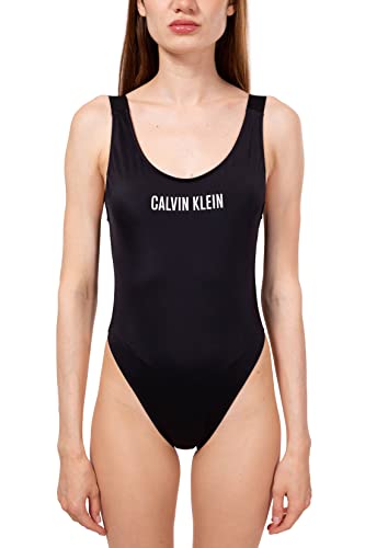 Calvin Klein Damen Scoop Back ONE Piece-RP KW0KW01599 Rückenausschnitt, Schwarz (Pvh Black), L von Calvin Klein