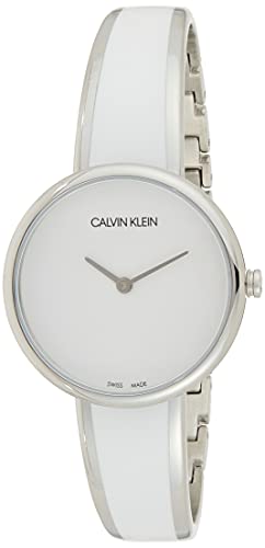 Calvin Klein Unisex Erwachsene Analog Quarz Uhr mit Edelstahl Armband K4E2N116 von Calvin Klein