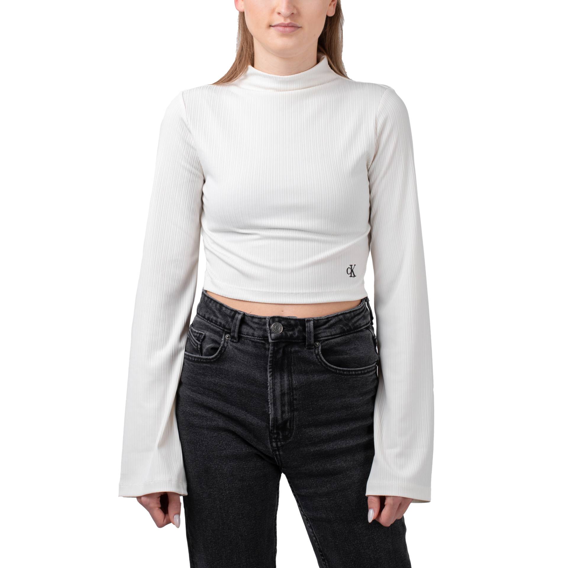Calvin Klein Shiny High Neck Longsleeve Calvin Klein Shiny High Neck Longsleeve von Calvin Klein